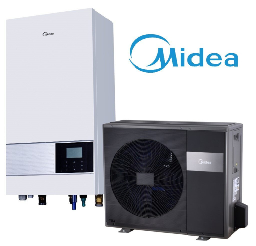 MIDEA MHA-V6W/D2N8-B2H2 M-Thermal osztott levegő - víz hőszivattyú + 3kw beépített fűtőpatron (6kw,1 fázis),